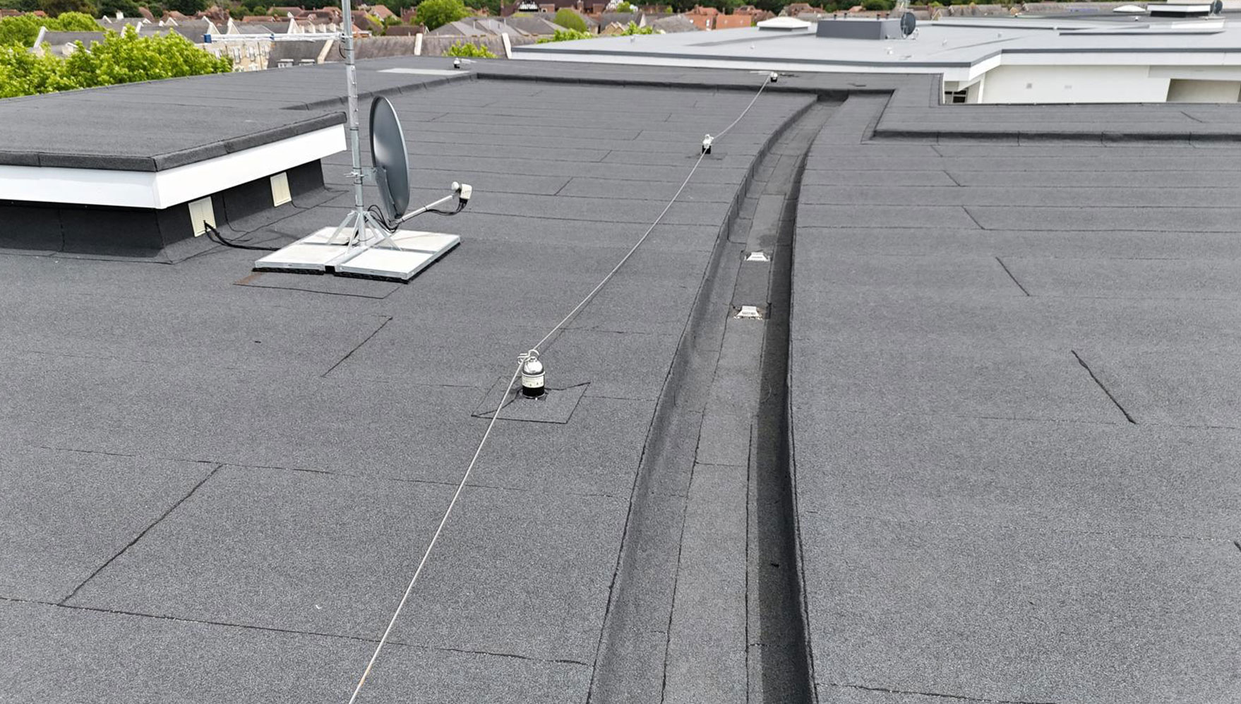 Block felt roof replacement system with 25 year guarantee